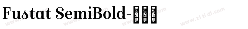 Fustat SemiBold字体转换